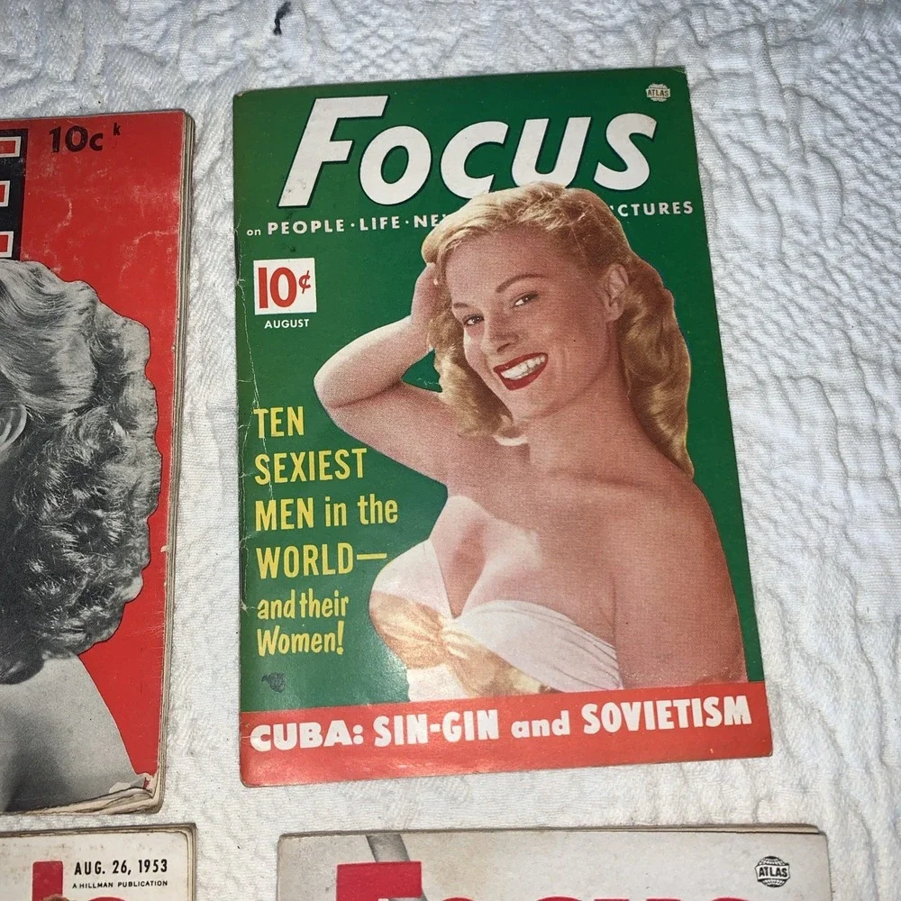 Quick Date Focus People Today Magazines‎ Lot 8 Issues 1951-1953 Mini Magazines
